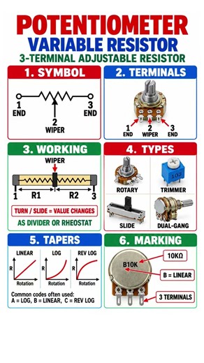 Potentiometer (variable resistor)