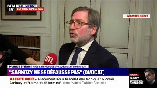 Affaire Bismuth: "Nicolas Sarkozy ne se défausse pas", assure Me Patrice Spinosi après la condamnation de l'ancien président