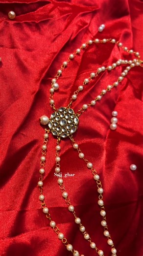 Kundan pearl choker jewellery/Jewellery making tutorial at home #kundanjewellery #pearljewelry