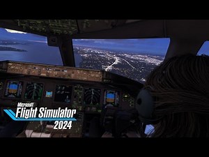 Pilot View Boeing 777 | Night landing in Seattle
