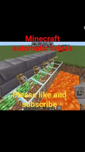 minecraft automatic bridge #minecraft #gaming #sonic #shorts