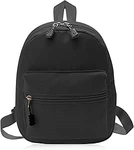Mini Backpack, Lightweight Small Backpacks Small Backpack for Women, Mini BackpackPurse with Zippers for Travel (black)
