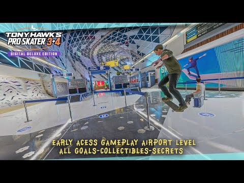 Tony Hawk's Pro Skater 3+4 - Airport Level All Goals and Secrets