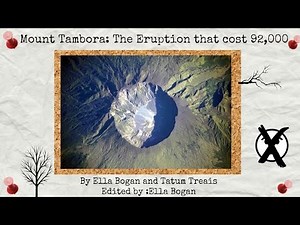 Mount Tambora: The Eruption that cost thousands