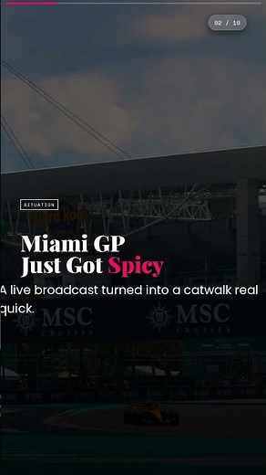 F1 Cameraman FORGETS HIS JOB! Ivana Knoll Steals the Show in Miami!