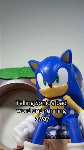 telling sonic a bad word and running away 2 😎