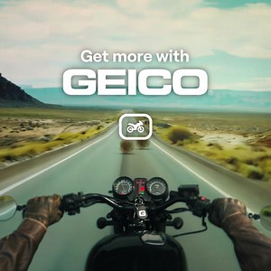 With GEICO motorcycle insurance, it's like obstacles just roll right out of your way. | GEICO