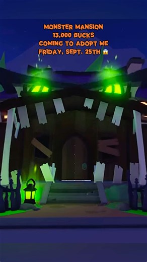 The Monster Mansion is coming to Adopt Me! I NEED THIS HOUSE!! #adoptme #roblox