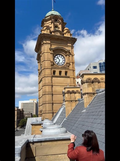 Last year the beautiful Hobart GPO celebrated 120 years. What an absolute treat to have a behind the scenes tour last week - especially being inside the clock tower when the clock struck! Thanks Australia Post for the work you do keeping Australians in touch. | Ella Haddad MP