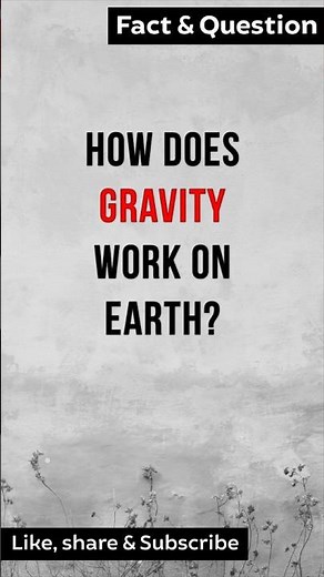 How does Gravity work on Earth? #factshorts