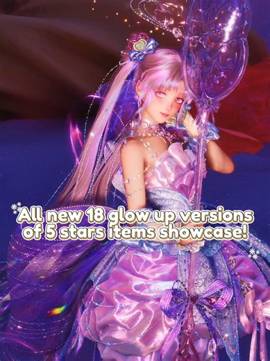 #SHOWCASE : Infinity Nikki - 18 new glow up versions of 5 star items showcase! ✨️ I spent... 30k shiny bubbles for this video 🫠 #InfinityNikki #UncrownedHeart