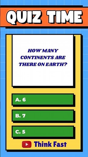 Quick Quiz Challenge! | Think Fast #Shorts