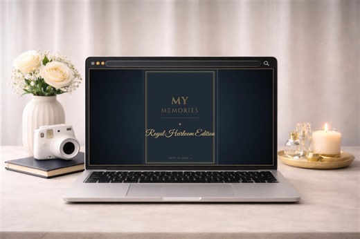 Elegant Wedding Photo Album Template | Luxury Digital Memory Website (blogger) - Etsy