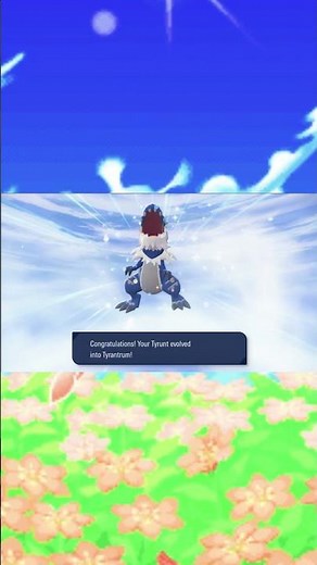 Evolving Tyrunt into Tyrantrum - Pokemon Legends ZA #shorts #shinypokemon #evolution