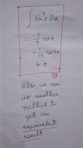 Formula for integration #mathematics #integral_calculus