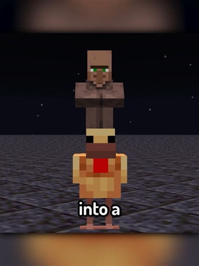 Villagers Can Ride Chickens? | #avoma #minecraft | minecraft