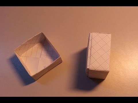 Origami: How to Fold a Paper Gift Box