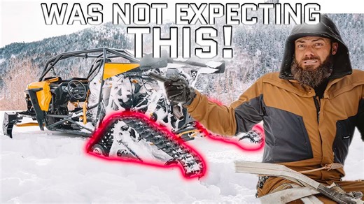 Porsche Turbo RZR in Action: Snow Tracks and Skis in the Deepest Snow!