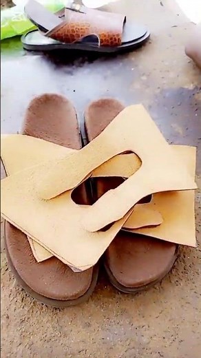 DIY leather sandals and slippers making-step by step tutorial #diy#fashion
