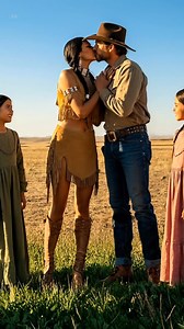 WHEN TWO APACHE TWIN GIRLS INVITED A STRANGER HOME, HE NEVER KNEW THEY WERE CHOOSING A HUSBAND FOR THEIR WIDOWED MOTHER Calder was used to passing through lives without touching them. A drifting rancher, a man who worked hard, spoke little, and left before roots could form. That rule had kept him alive longer than most. Then two Apache twin girls stepped onto his path and asked him to follow them home. No fear. No explanation. Just certainty in their eyes. What Calder didn’t know was that their 