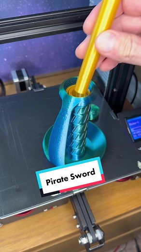 3D Printed Pirate Sword from Thangs: Mini Espada