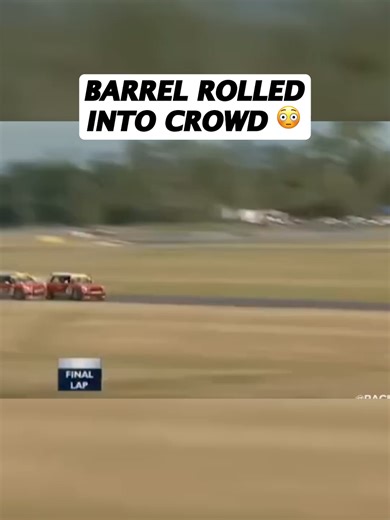 that is no where close to being a catch fence (three people were injured but fully recovered) #racing #racecar #motorsport (h/t u/racingcrashesonly)