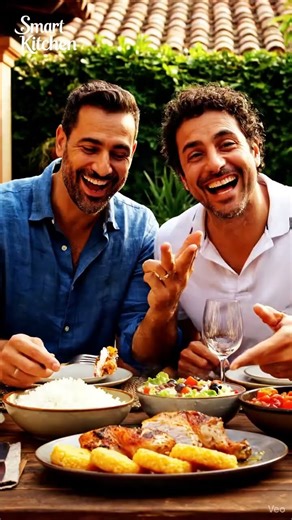 Brazilian Backyard Terrace Chicken Plate | Rice, Beans & Pão de Queijo | Smart Kitchen