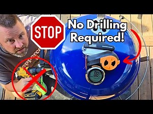 ChefsTemp S1 & Breezo Weber Kettle Upgrade: Smart Grill - NO DRILL!