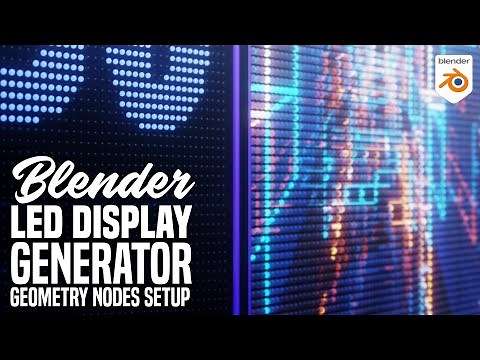 Blender 2.93 Geometry Nodes - LED DISPLAY GENERATOR