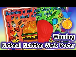 National Nutrition Week Poster drawing| World Food Day drawing| Healthy Diet chart Drawing|Food chat