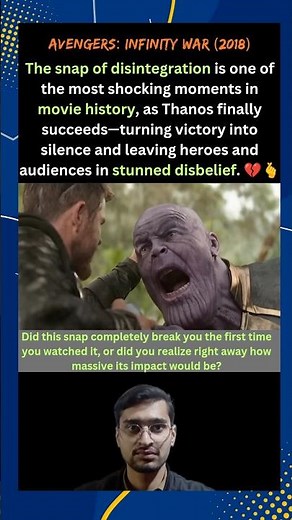 The Snap of Disintegration #infinitywar #thanos