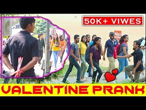 PRANK | VALENTINE PRANK | GIVING ROSES TO GIRLS | THISAL D
