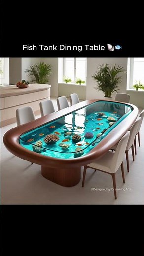 Aquarium Dining Tables | A Fusion of Nature and Modern Design! 🐠🐟🐡