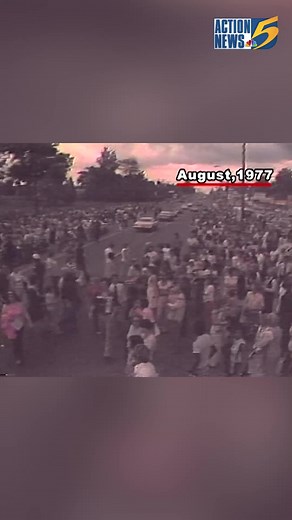 201K views · 4.3K reactions | Elvis Week starts today!  Go back in time to the 1977 memorial for the King of Rock and Roll. #Elvis #Graceland | Action News 5 | Facebook