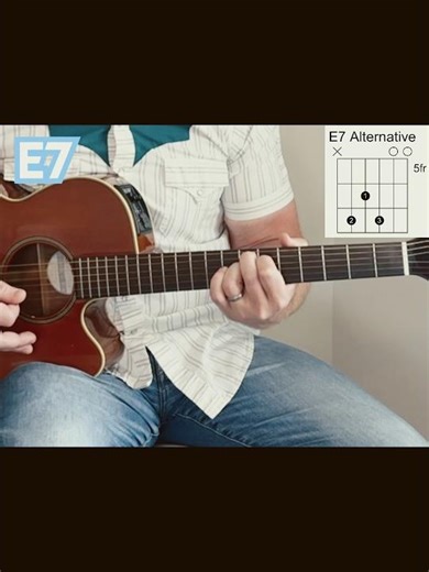 E7 Alternative Chord #guitarchords #guitarchord #chords #guitar #guitarists #guitarist #playguitar