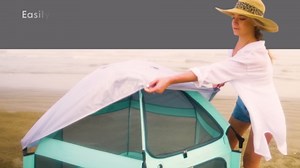 POP 'N GO PLAYPEN - Indoor & Outdoor Baby Playpen for Babies and Toddlers - Baby Beach Tent, Foldable, Portable W/Canopy, Travel Bag, & Mosquito Net - Pop Up Pack and Play Tent (Sweet Mint)