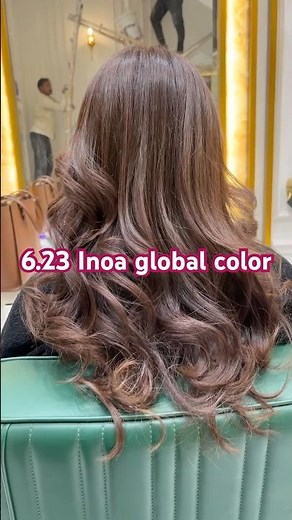 6.23 or 5 base Inoa color with 30 vol #haircolor #hairstyle #trending #shorts #youtube #allah #yt