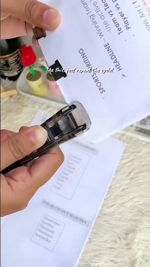 Portable #PushClamp Paper Binder Exam Paper Finishing Clip Reusable Folder #Stapler Office Supplies
