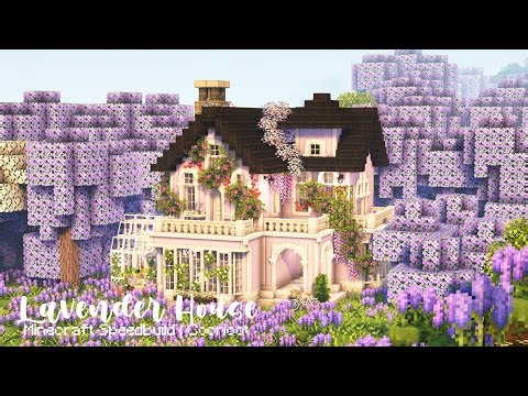 Minecraft | Let's Build Cocricot Lavender House with CIT Packs🪻💜Speedbuild 1.20 ౨ৎ ˖ ࣪⊹