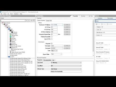 Control4 controller Configuration for IPCY