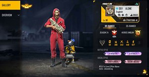 Dev Alone's Free Fire ID, stats, guild, YouTube earnings, best videos, and more
