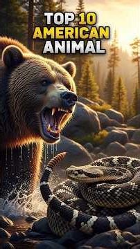 TOP 10 Most Dangerous Wild Animals in the USA (Real Footage) #shorts