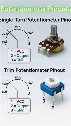 Single - turn potentiometer pinout @Dilshad0769