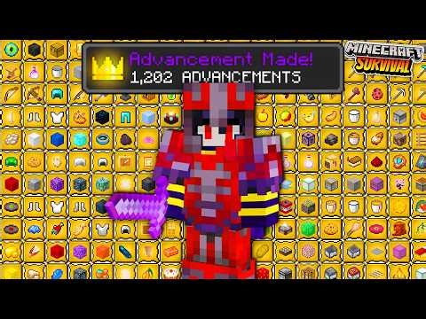 First In INDIA To Complete 1,202 ADVANCEMENTS In Minecraft Survival😱! (Part-1)