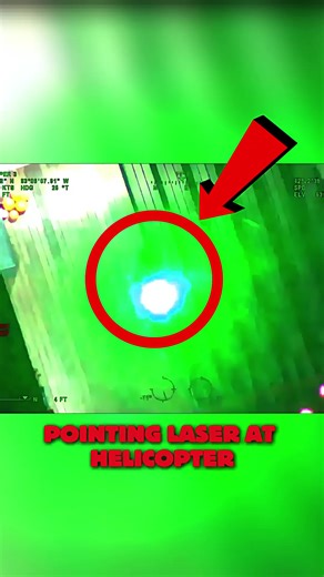 Guy pointing laser at police helicopter 🚔🚨#bodycam #dashcam #police #usa #fyp