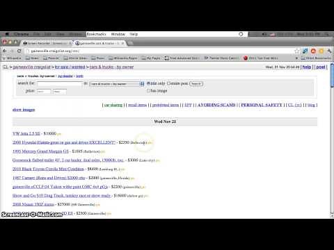Craigslist Florida Search All Cities and Towns for Used Cars for Sale by Owner On the Internet