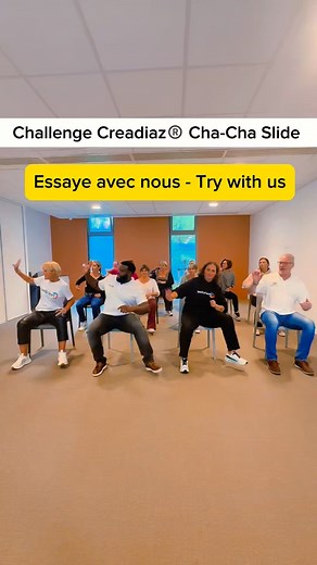 🎉 Relevez le nouveau Challenge Creadiaz® Cha-Cha Slide en famille, entre amis ou au travail ! 📲 Envoyez votre vidéo sur WhatsApp : ( 33) 6 03 28 72 03 🌍Rejoignez le mouvement 🪑🎶🧠💪 __________________ 🎉Take on the new Creadiaz® Cha-Cha Slide Challenge with family, friends, or coworkers! 📲 Send your video via WhatsApp : ( 33) 6 03 28 72 03 🌍 Join the movement 🪑🎶🧠💪 | Crea'Diaz Formations