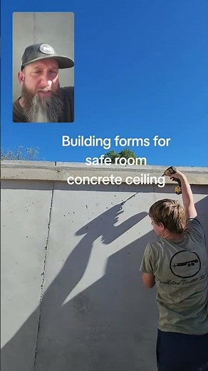 Part 1 - Building forms for safe room suspended concrete ceiling