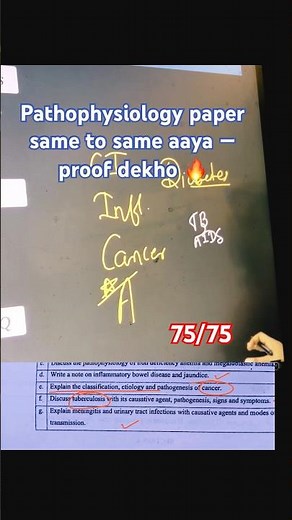 Pathophysiology paper same to same aaya — proof dekho 🔥