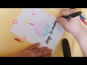 怎样简单快速画生日卡片｜How to Draw a Birthday Card Quick & Easy